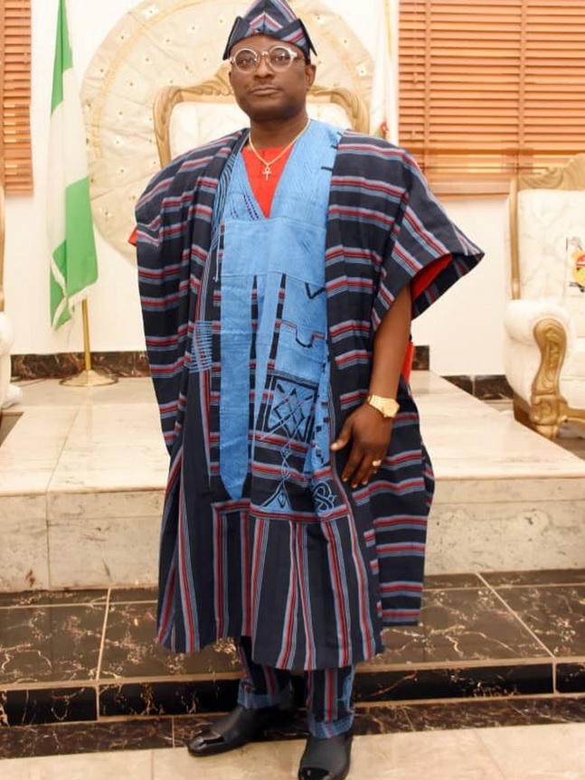 Otunba Jerry Oluranti in traditional Yoruba native attire