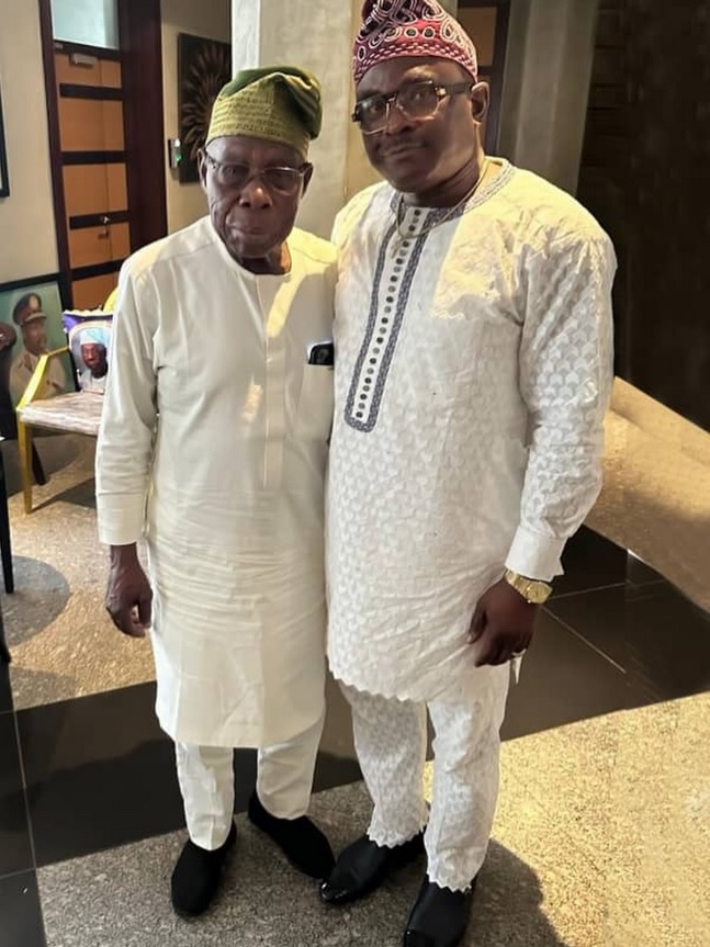 With Former President Obasanjo